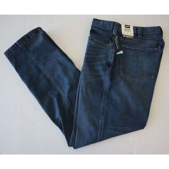 Duluth Men's Sz 38x34 Blue DuluthFlex Ballroom CoolMax Relaxed Fit Denim Jeans - Picture 8 of 13